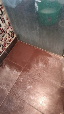 Corner tile displaying before and after treatment comparison